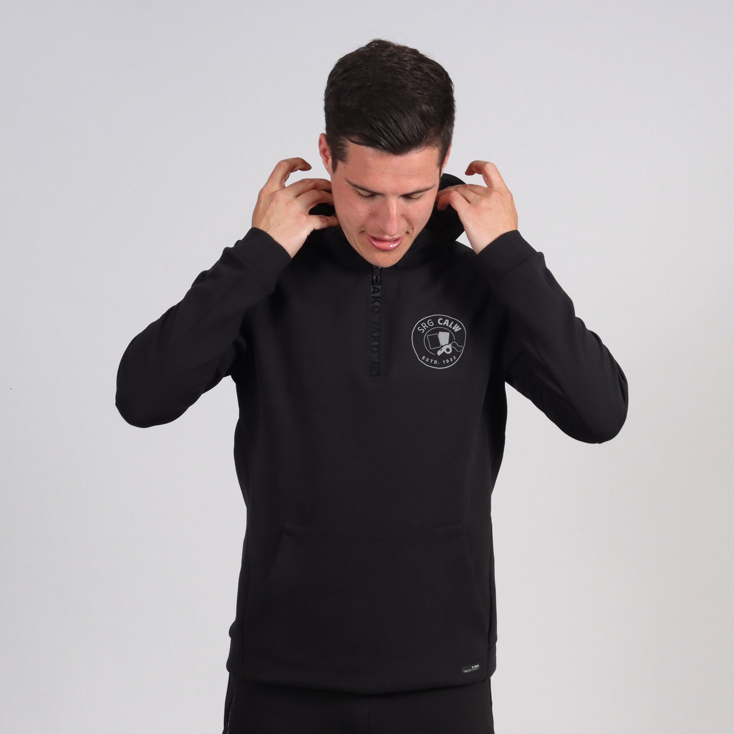 JAKO Zip Hoodie Pro Casual schwarz (inkl. Bedruckung) - SRG Calw