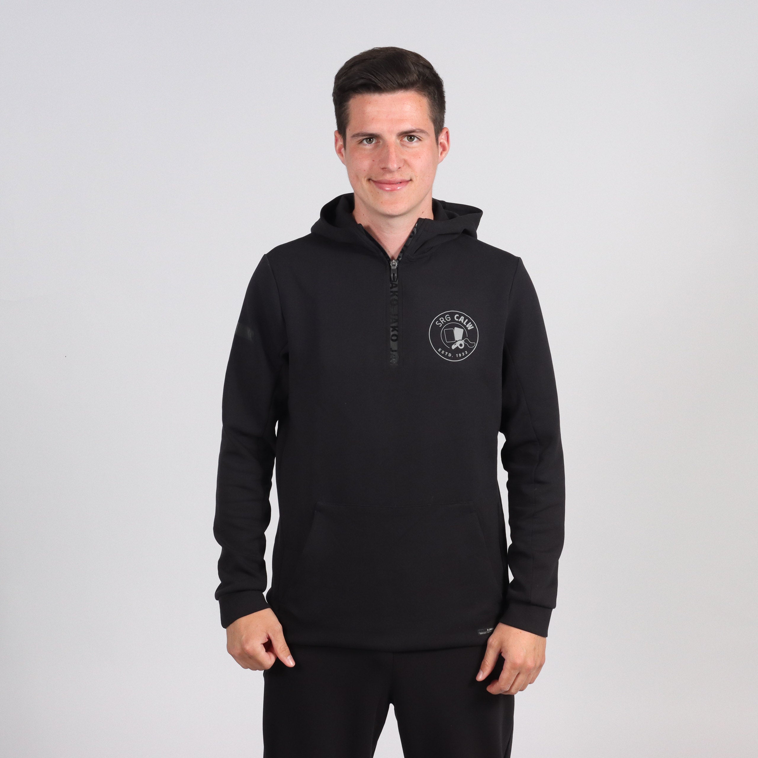 JAKO Zip Hoodie Pro Casual schwarz (inkl. Bedruckung) - SRG Calw
