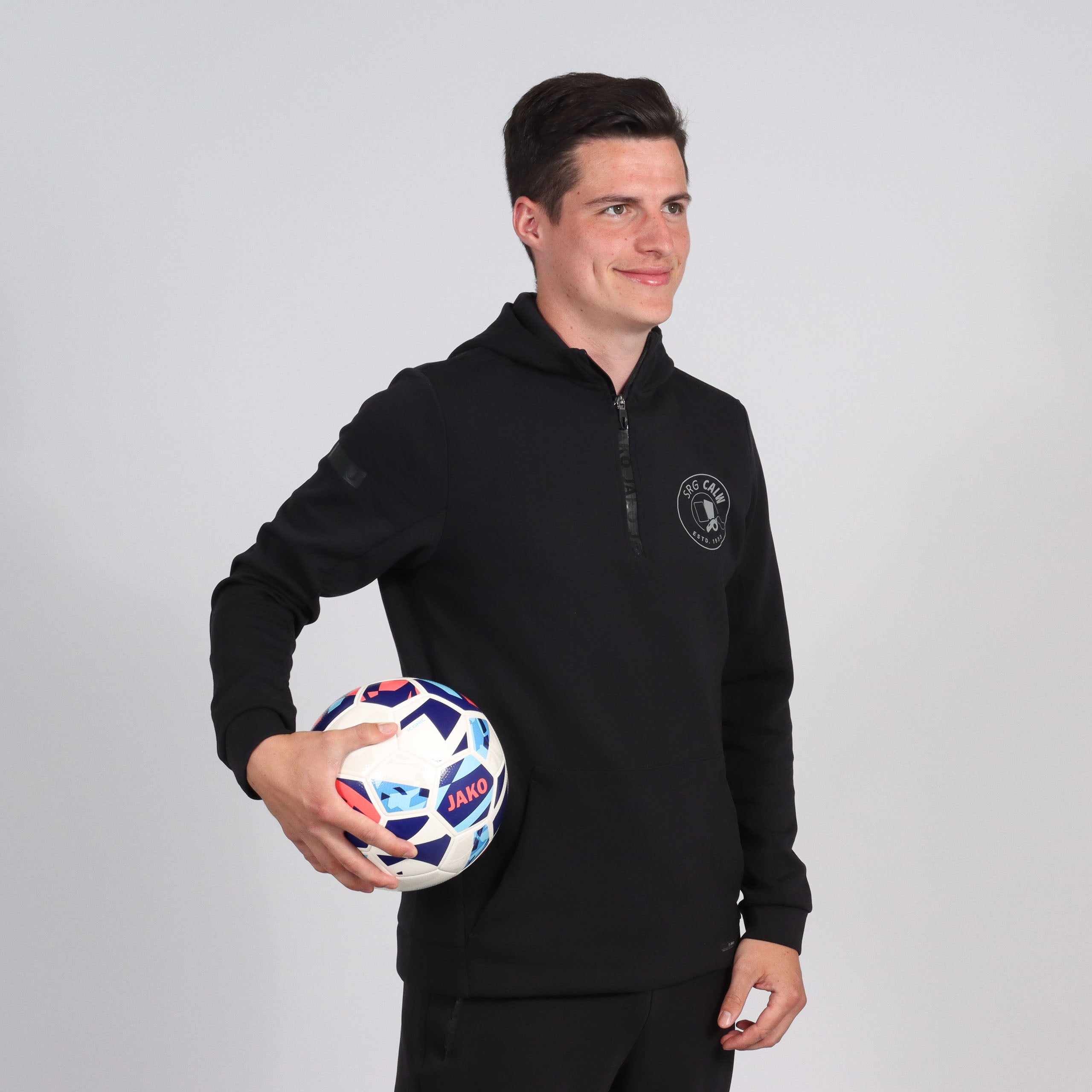 JAKO Zip Hoodie Pro Casual schwarz (inkl. Bedruckung) - SRG Calw