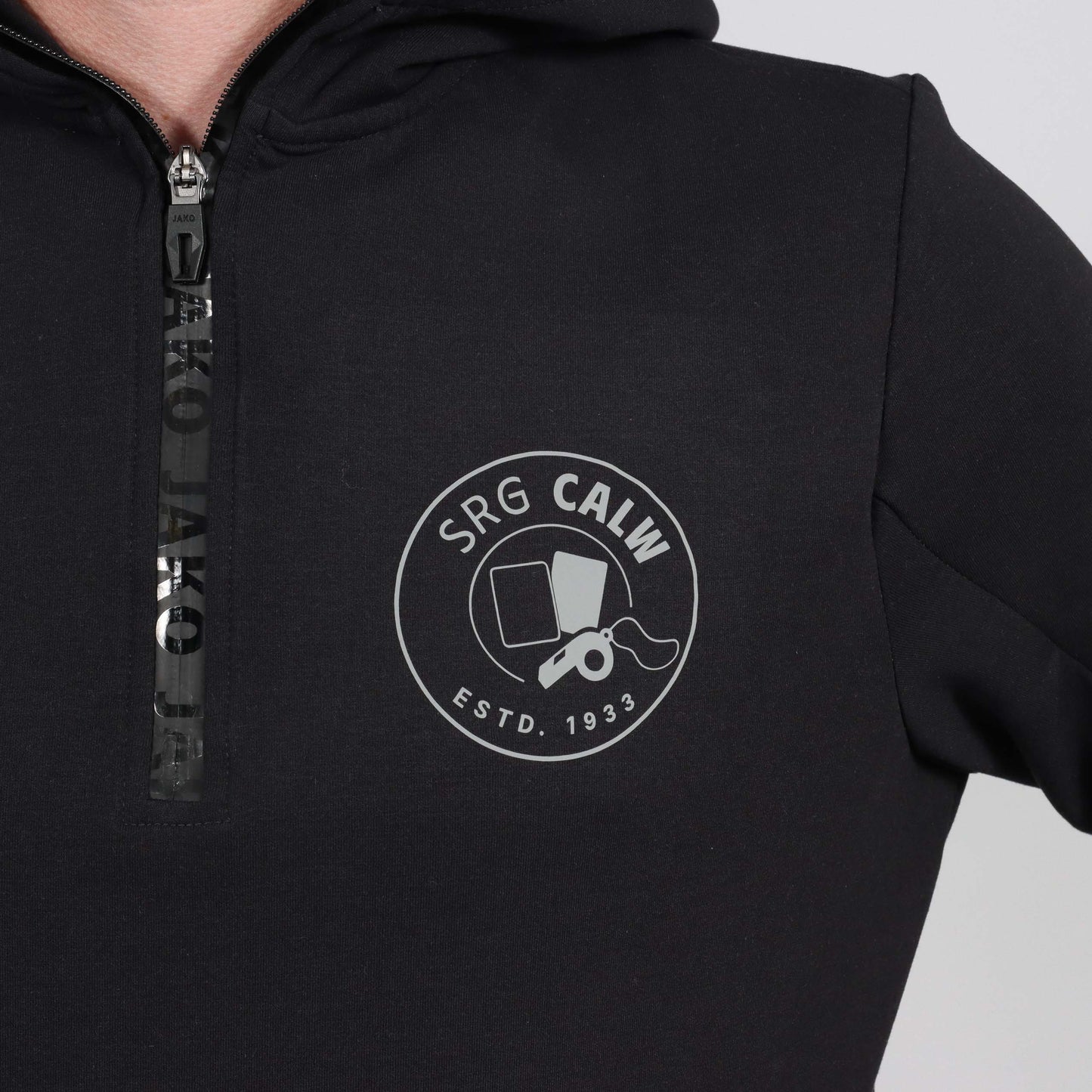 JAKO Zip Hoodie Pro Casual schwarz (inkl. Bedruckung) - SRG Calw