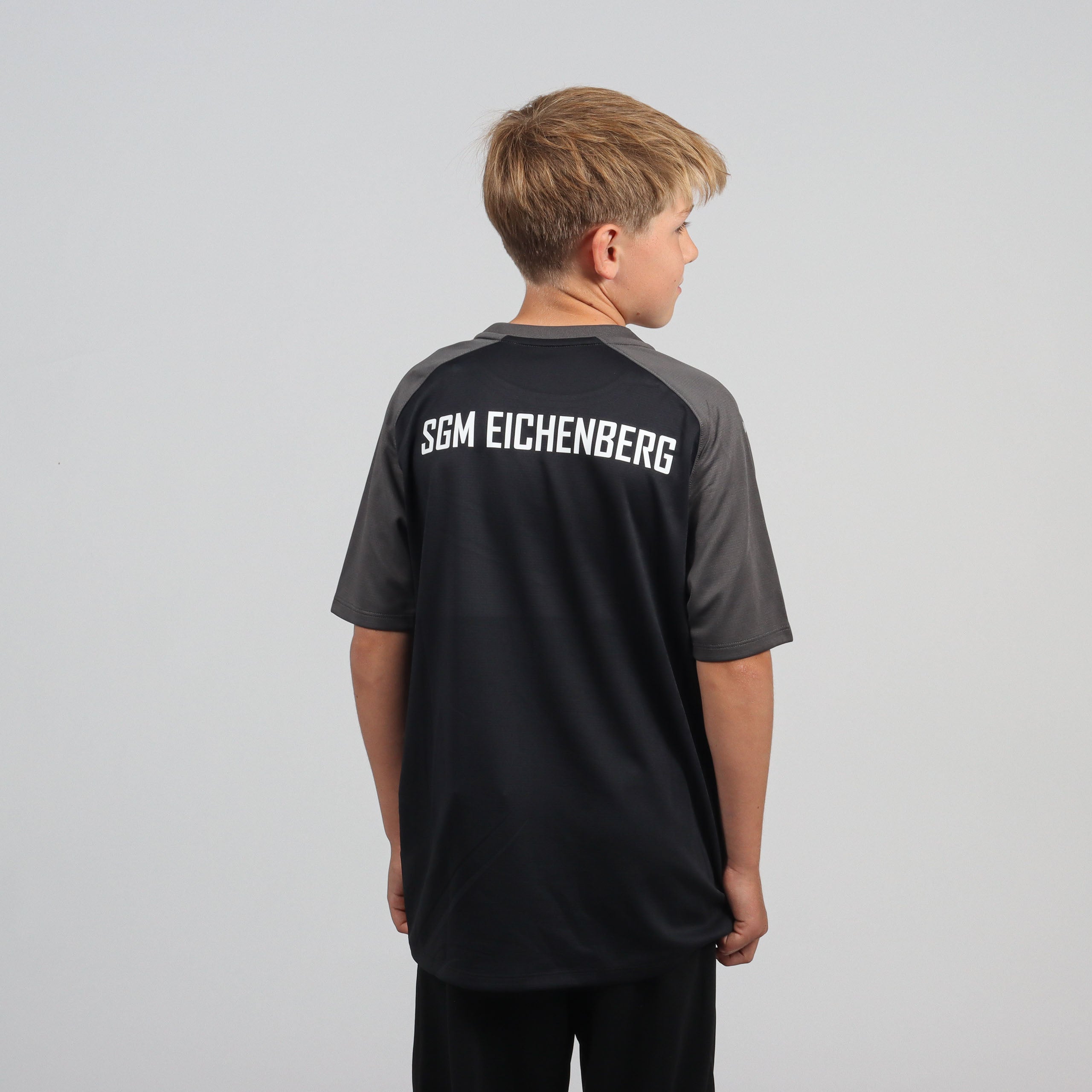 JAKO T-Shirt Iconic (inkl. Bedruckung) schwarz/anthrazit - SGM Eichenberg