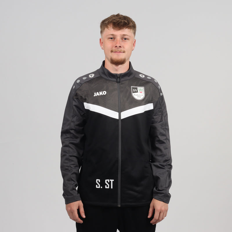 Jako Polyesterjacke Iconic Schwarz/Anthrazit - SV Bondorf Aktive