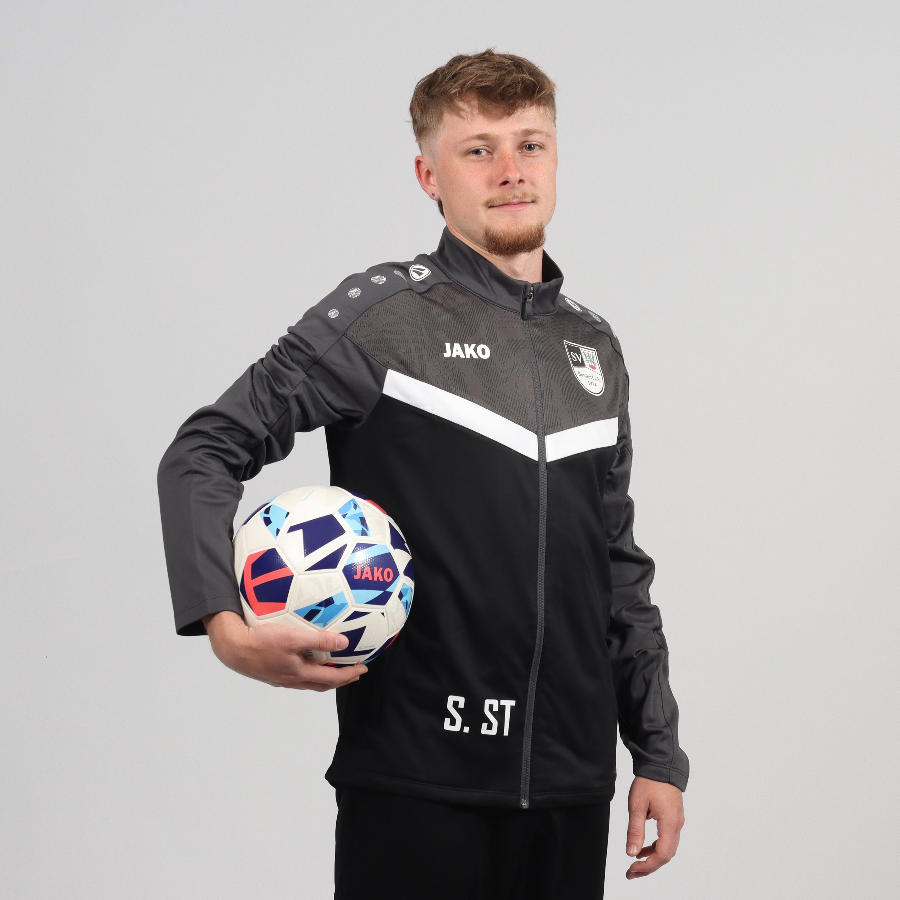 Jako Polyesterjacke Iconic Schwarz/Anthrazit - SV Bondorf Aktive