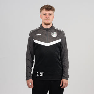 Jako Zip Top Iconic Schwarz/Anthrazit - SV Bondorf Aktive