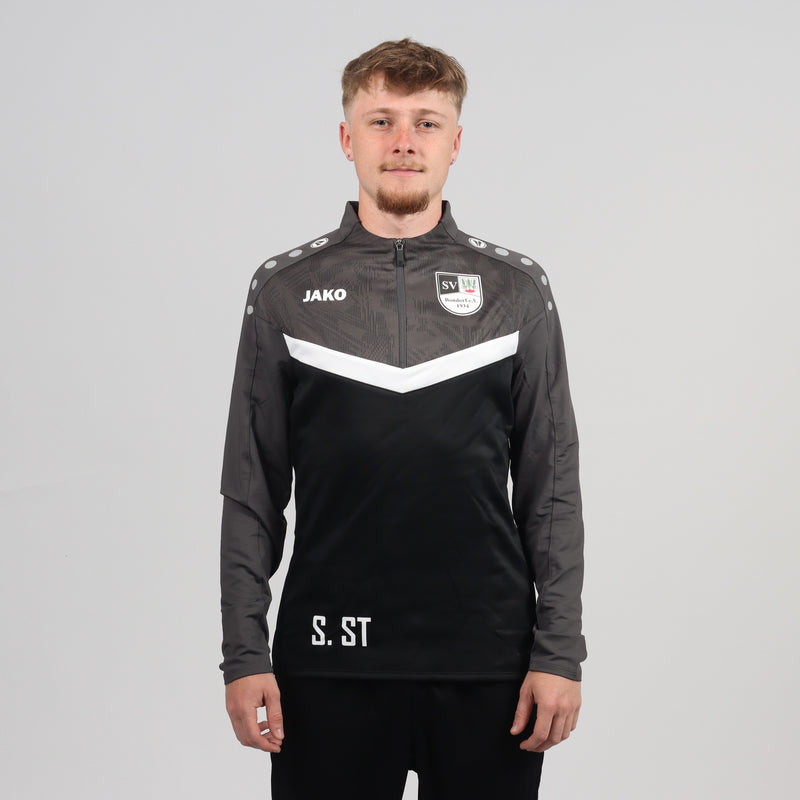 Jako Zip Top Iconic Schwarz/Anthrazit - SV Bondorf