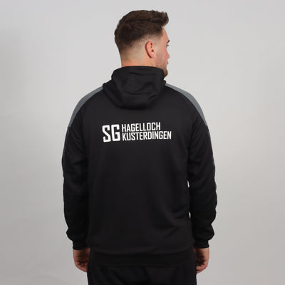 ERIMA EVO STAR Trainingsjacke mit Kapuze schwarz/slate grey (inkl. Bedruckung) - CVJM SG Hagelloch/Kusterdingen