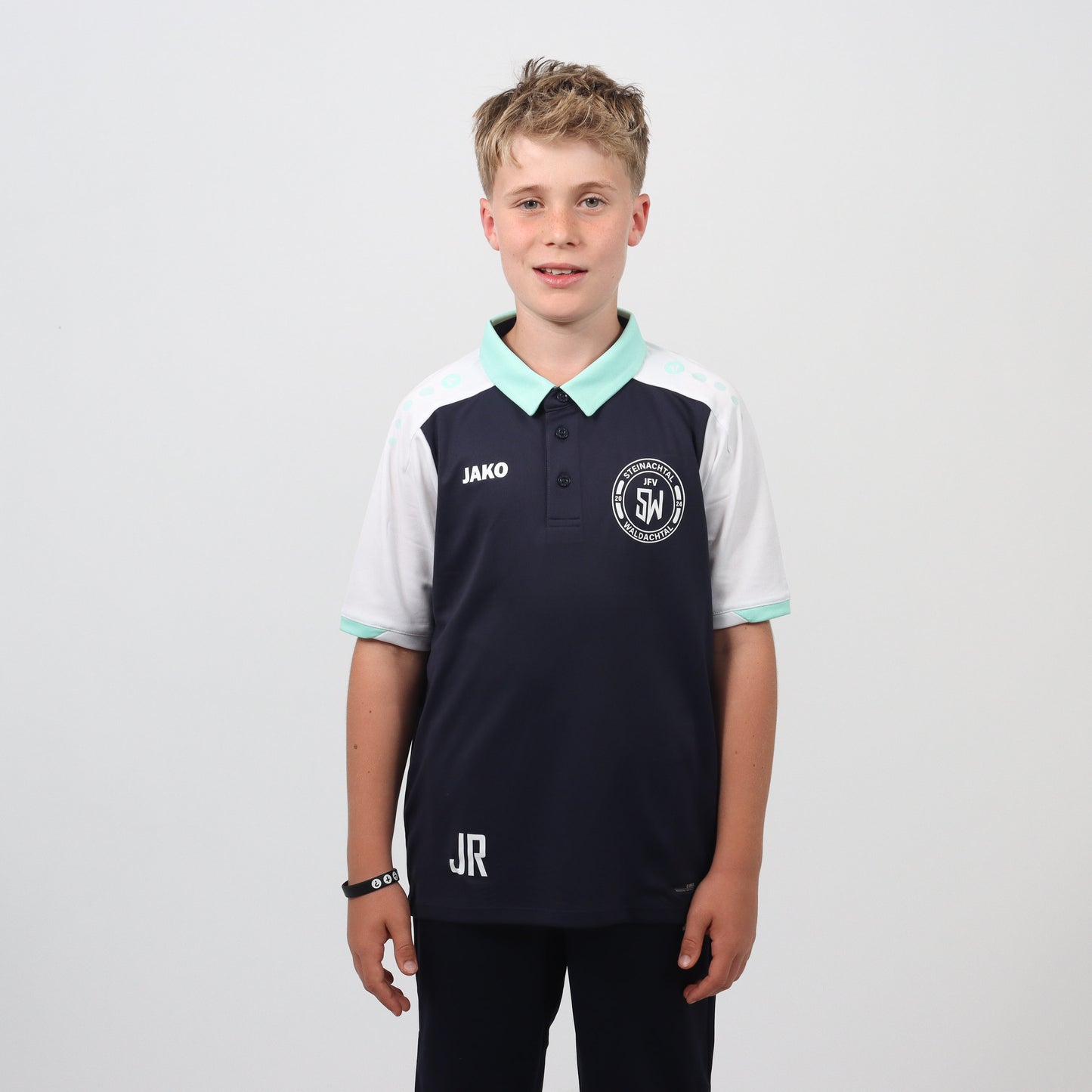 JAKO Polo Dynamic marine/weiß/minze (inkl. Bedruckung) - JFV Steinachtal/Waldachtal