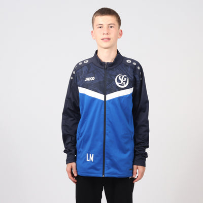 Jako Polyesterjacke Iconic  royal/marine (inkl. Bedruckung) - SG01