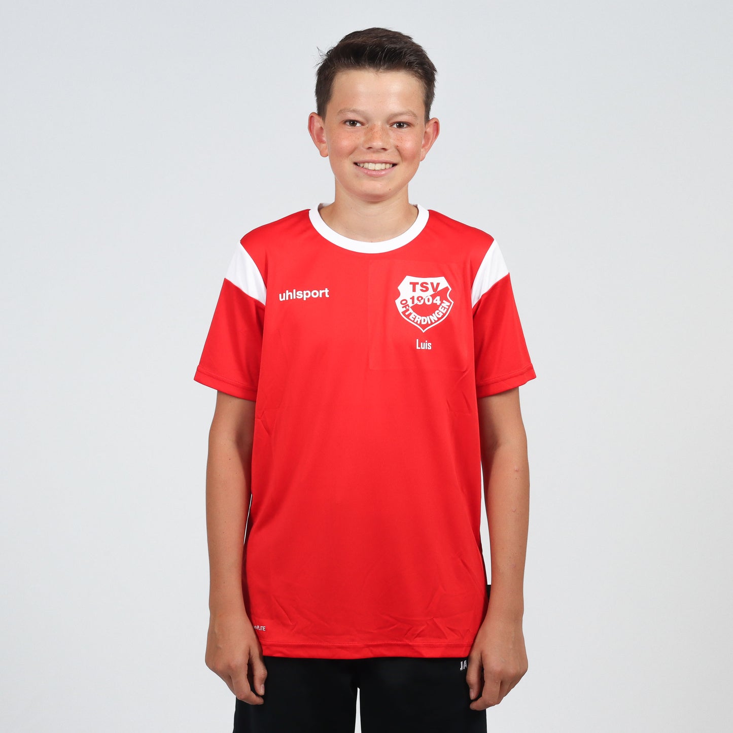 UHLSPORT AKTIVE T-Shirt SQUAD (inkl. Bedruckung) - Rot/Weiss - TSV Ofterdingen
