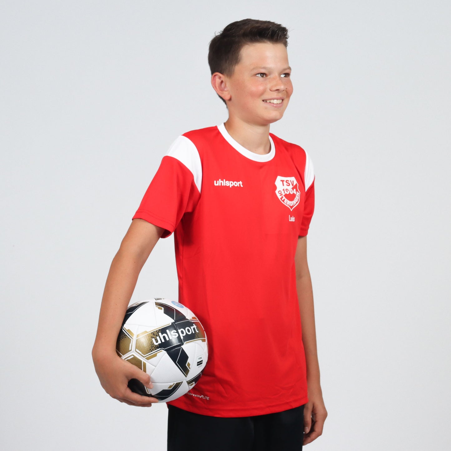 UHLSPORT AKTIVE T-Shirt SQUAD (inkl. Bedruckung) - Rot/Weiss - TSV Ofterdingen