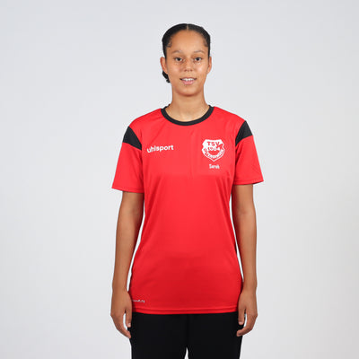 UHLSPORT JUGEND T-Shirt SQUAD (inkl. Bedruckung) - Rot/Schwarz - TSV Ofterdingen