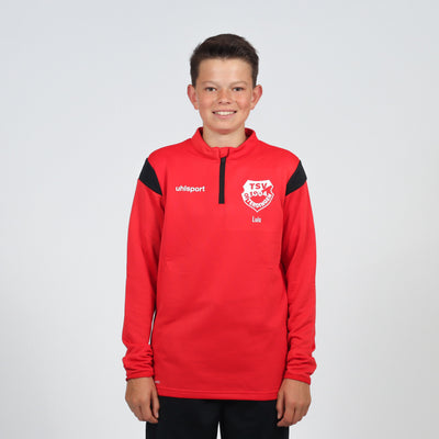 UHLSPORT Zip Top SQUAD (inkl. Bedruckung) - Rot/Schwarz - TSV Ofterdingen