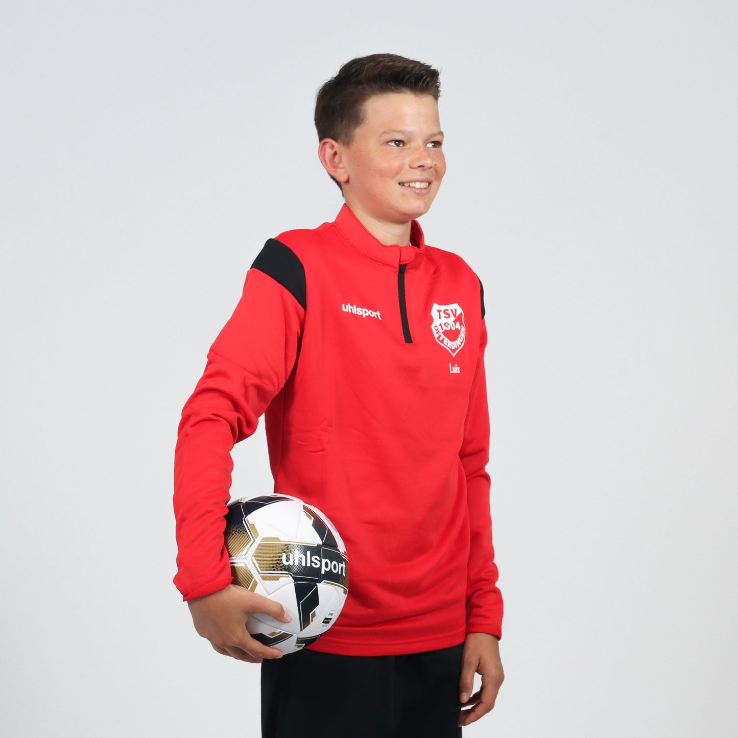 UHLSPORT Zip Top SQUAD (inkl. Bedruckung) - Rot/Schwarz - TSV Ofterdingen