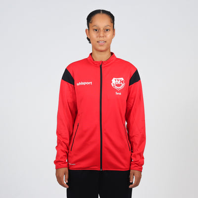 UHLSPORT Classic Jacke SQUAD (inkl. Bedruckung) - Rot/Schwarz - TSV Ofterdingen