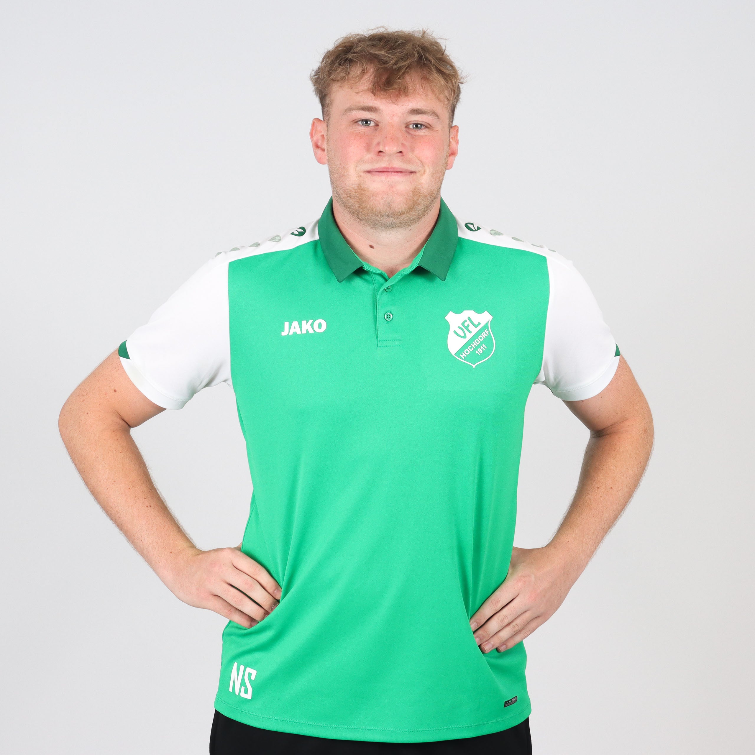 JAKO Poloshirt Dynamic grün/weiß (inkl. Bedruckung) VfL Hochdorf BSB