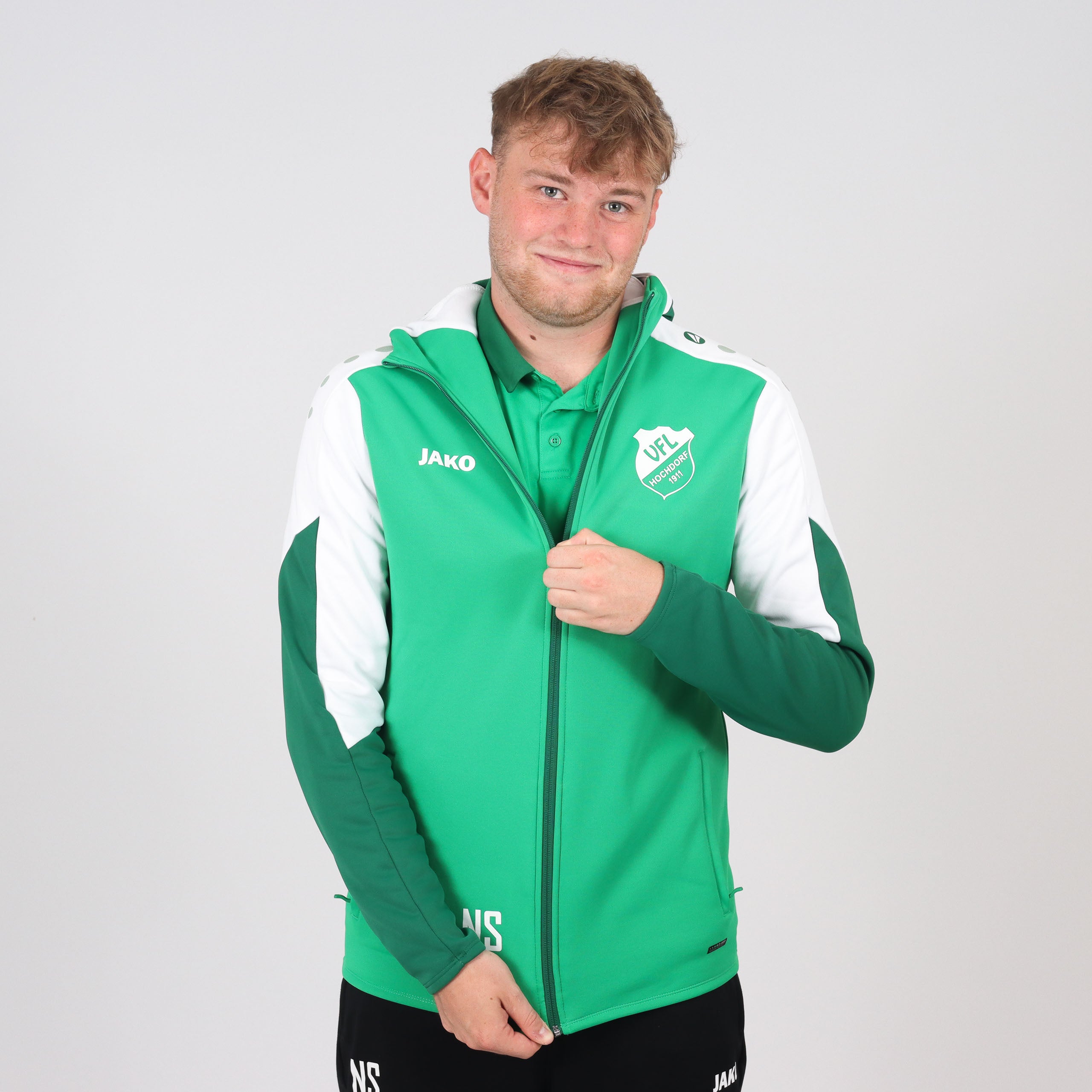 JAKO Kapuzenjacke Dynamic grün/weiß (inkl. Bedruckung) VfL Hochdorf BSB