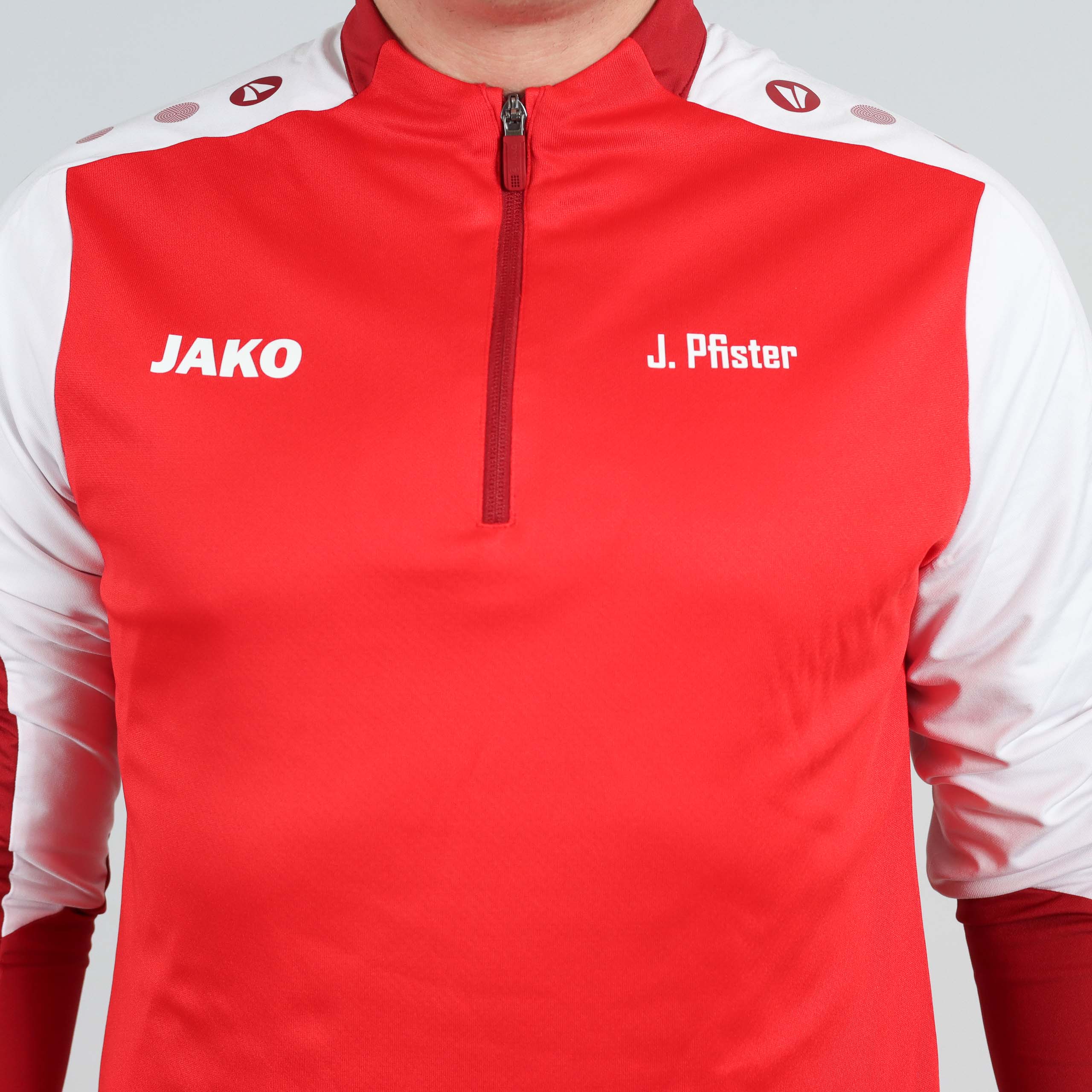 JAKO ZipTop Dynamic rot/weiß (inkl. Bedruckung) - SGM Rexingen Aktive