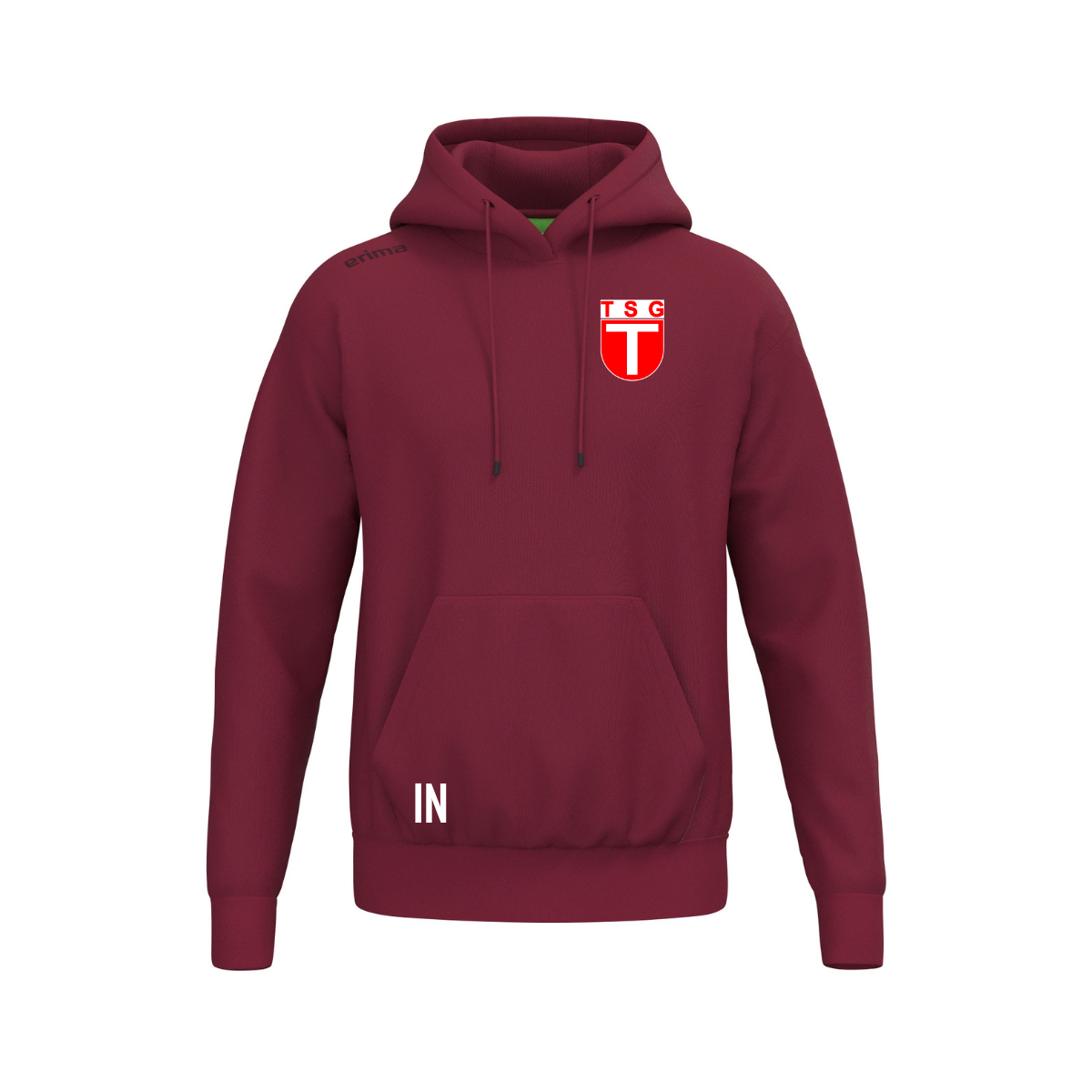 Erima TS Hoody new bordeaux (inkl. Bedruckung) - TSG Tübingen