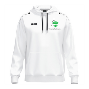 JAKO Kapuzenhoodie One Cotton Weiß (inkl. Bedruckung) - VfL Herrenberg Turnen