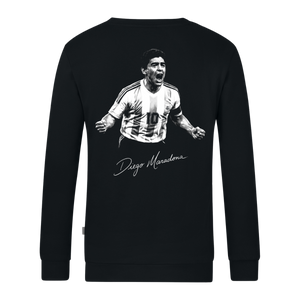 MICKI Maradona Icon Sweater (inkl. Bedruckung) Schwarz
