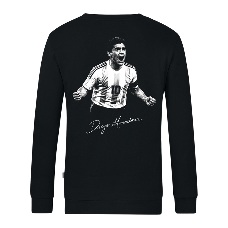MICKI Maradona Icon Sweater (inkl. Bedruckung) Schwarz