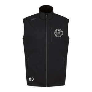 JAKO Softshellweste Premium schwarz (inkl. Bedruckung) - Sportkreis Tübingen