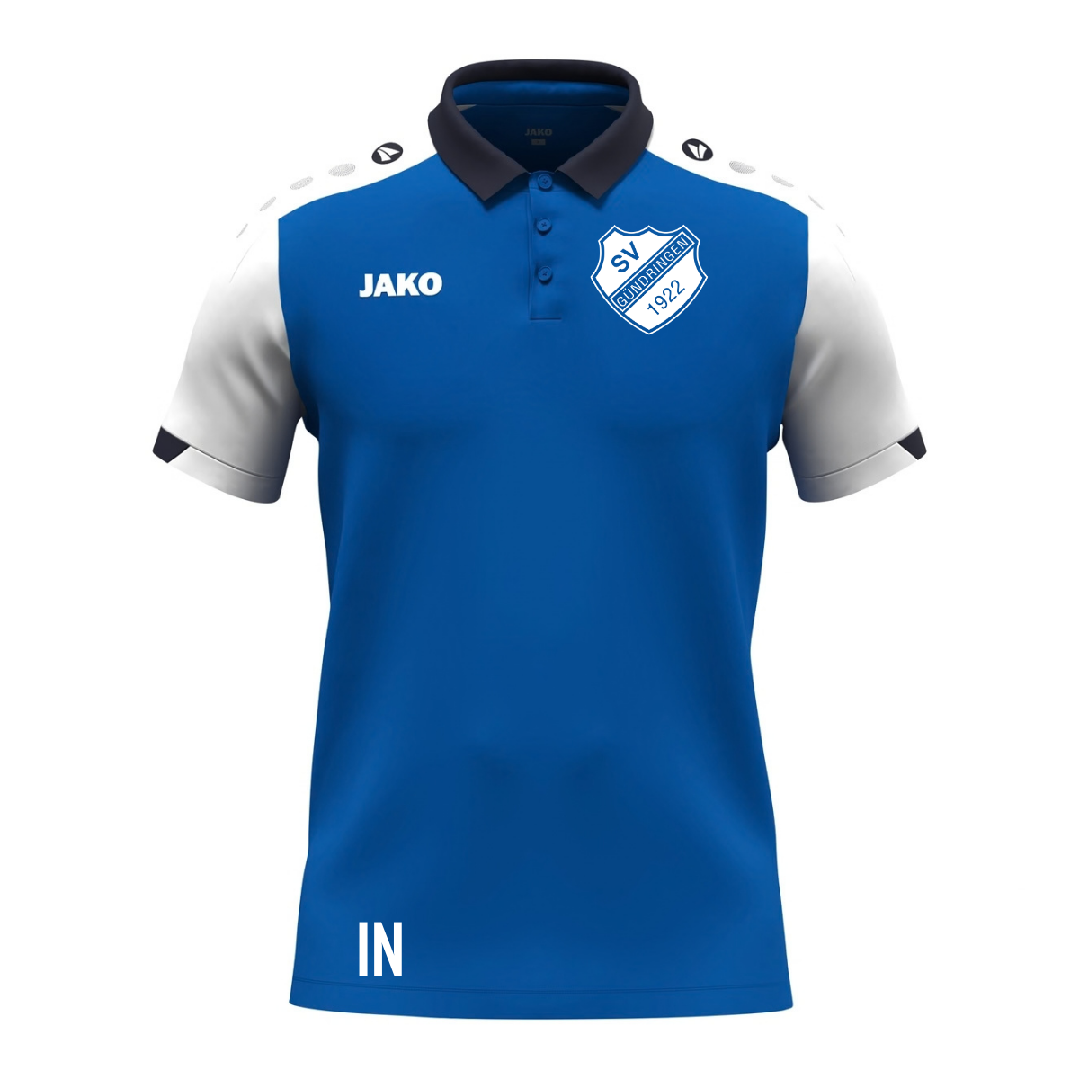 JAKO Poloshirt Dynamic royal/weiß (inkl. Bedruckung) SV Gündringen