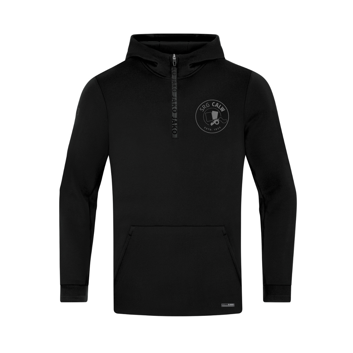 JAKO Zip Hoodie Pro Casual schwarz (inkl. Bedruckung) - SRG Calw