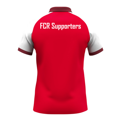 JAKO Polo Dynamic rot/weiß (inkl. Bedruckung) FC Rottenburg Supporters