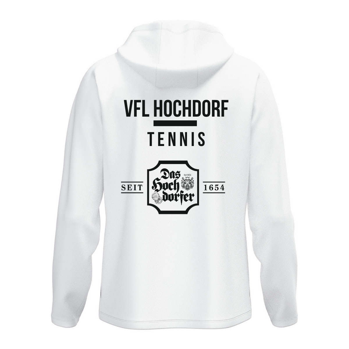 JAKO Kapuzenjacke One Weiß (inkl. Bedruckung) - VfL Hochdorf Tennis