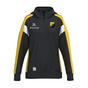 Erima Celebrate 125 Jacke mit Kapuze schwarz/gelb(inkl. Bedruckung) - TA Neustetten