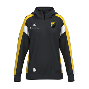 Erima Celebrate 125 Jacke mit Kapuze schwarz/gelb(inkl. Bedruckung) - TA Neustetten