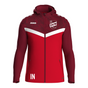 JAKO Kapuzenjacke Iconic rot/weinrot (inkl. Bedruckung) - SV Nufringen