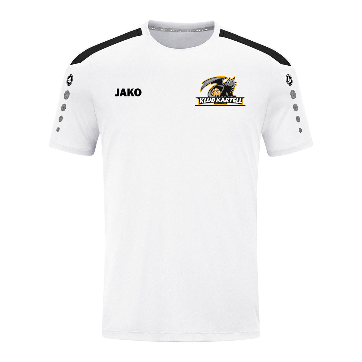 JAKO T-Shirt Power weiß (inkl. Bedruckung) - Klub Kartell
