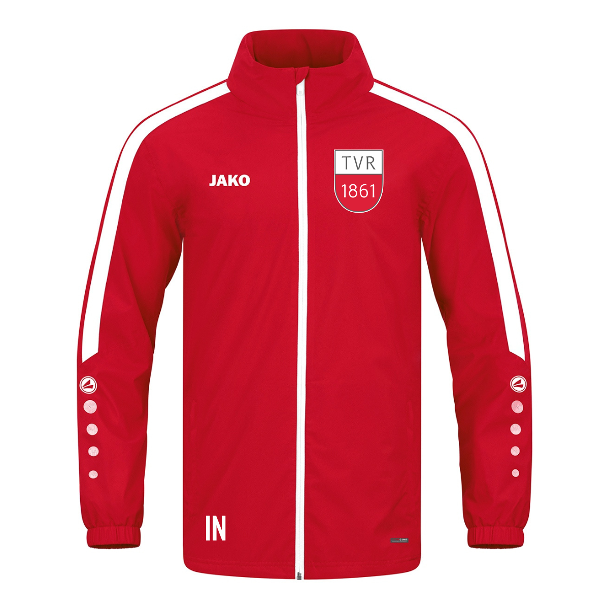 Jako Regenjacke Power rot (inkl. Bedruckung) - TV Rottenburg