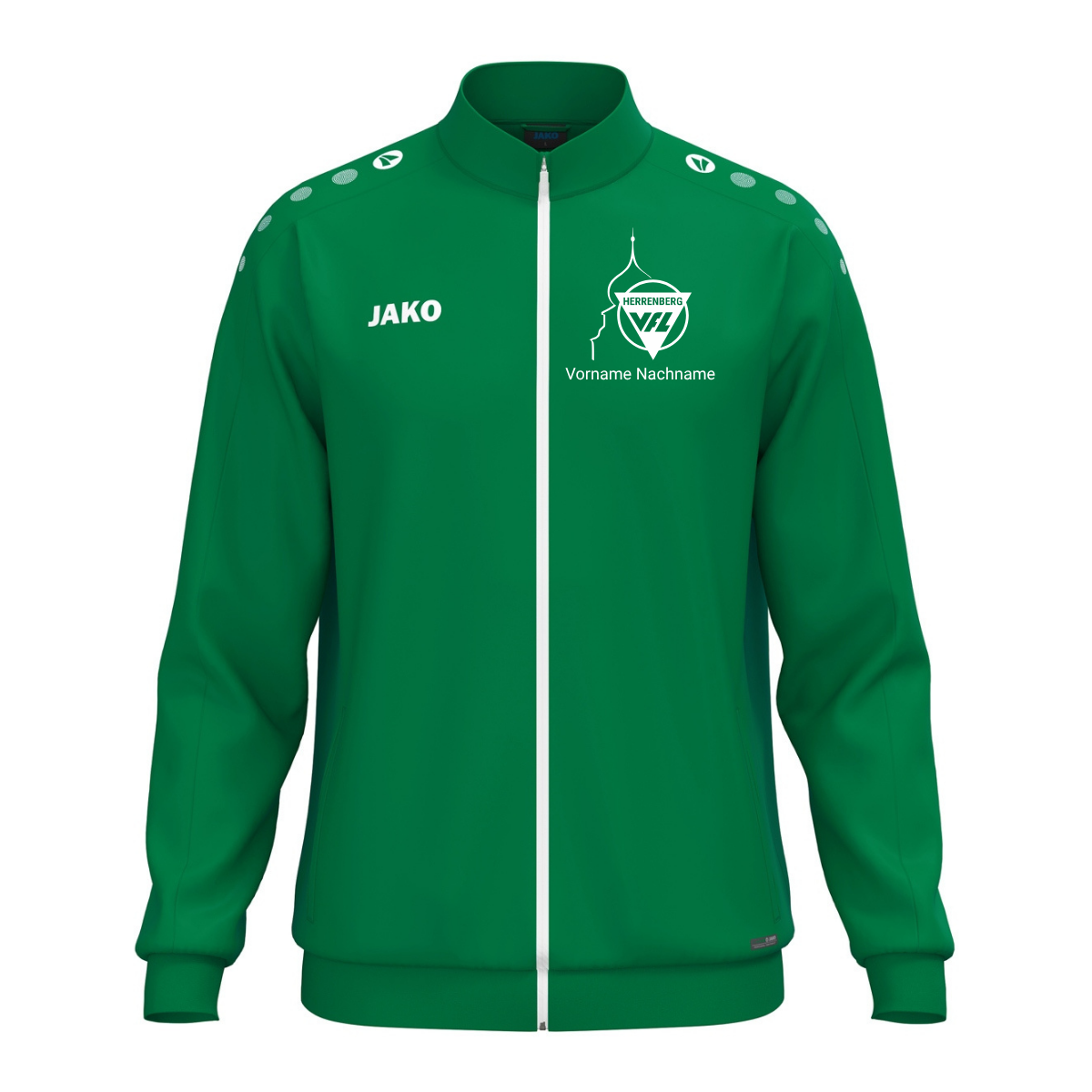 JAKO Polyesterjacke One Grün (inkl. Bedruckung) - VfL Herrenberg Volleyball