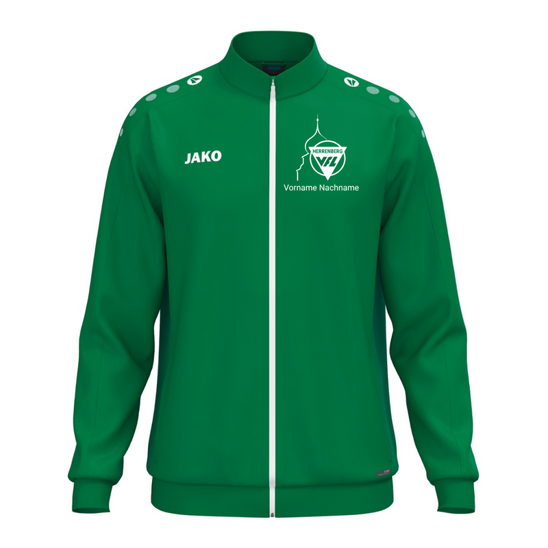 JAKO Polyesterjacke One Grün (inkl. Bedruckung) - VfL Herrenberg Volleyball
