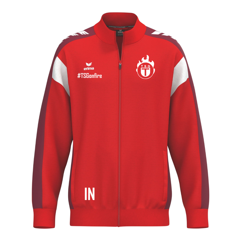 Erima CELEBRATE 125 Polyesterjacke rot/weiß (inkl. Bedruckung) - TSG Tübingen Volleyball