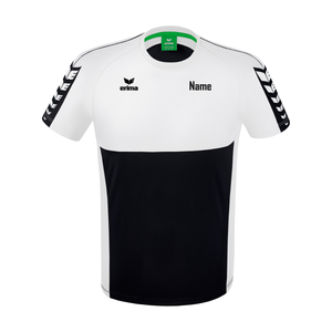 ERIMA Six Wings T-Shirt schwarz/weiß (inkl. Bedruckung) - SV Neustetten Turnen