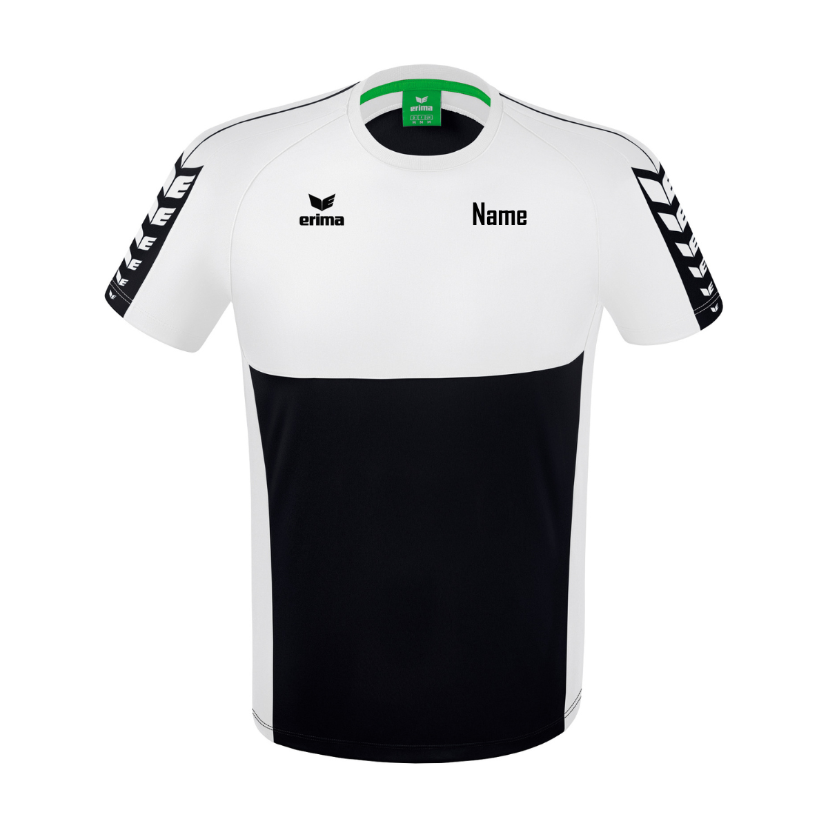 ERIMA Six Wings T-Shirt schwarz/weiß (inkl. Bedruckung) - SV Neustetten Turnen