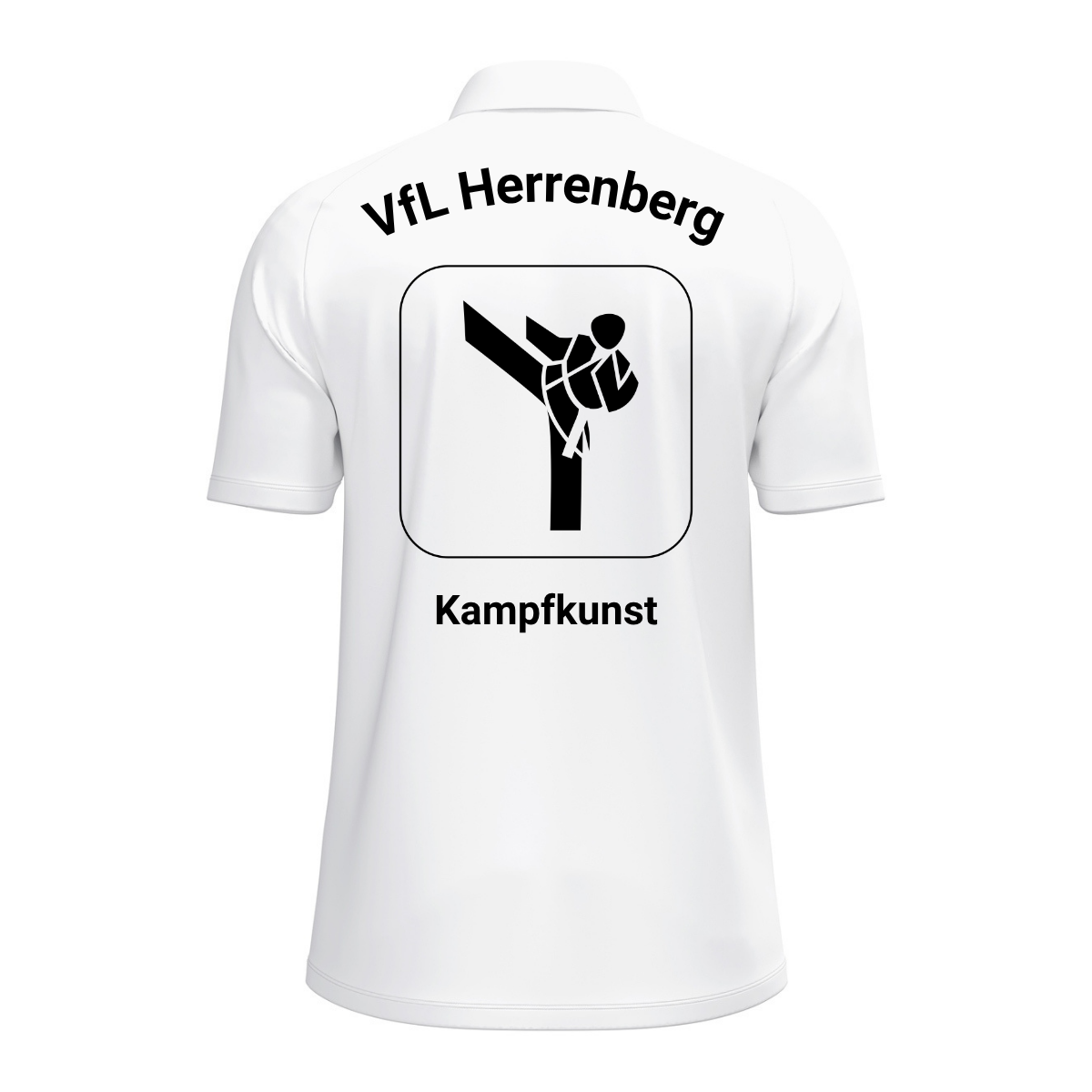 JAKO Poloshirt One Weiß (inkl. Bedruckung) - VfL Herrenberg Kampfkunst