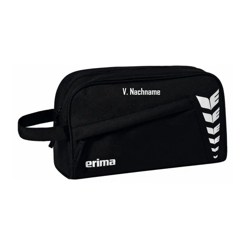 Erima SIX WINGS Kulturtasche Schwarz (inkl. Bedruckung) - Nur Initialen