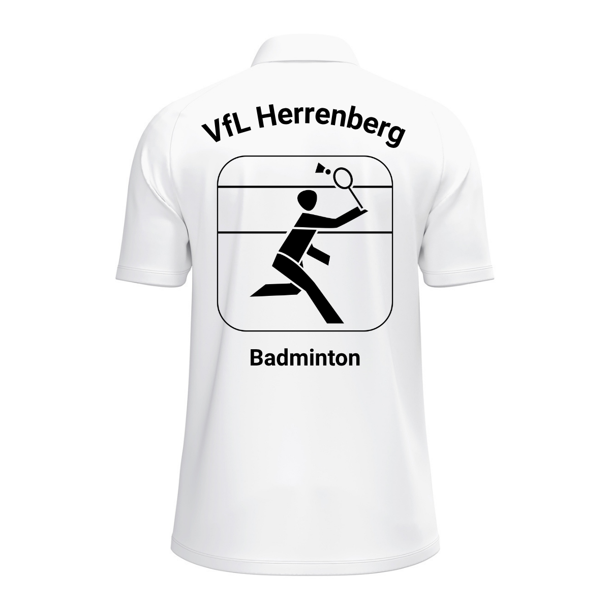 JAKO Poloshirt One Weiß (inkl. Bedruckung) - VfL Herrenberg Badminton