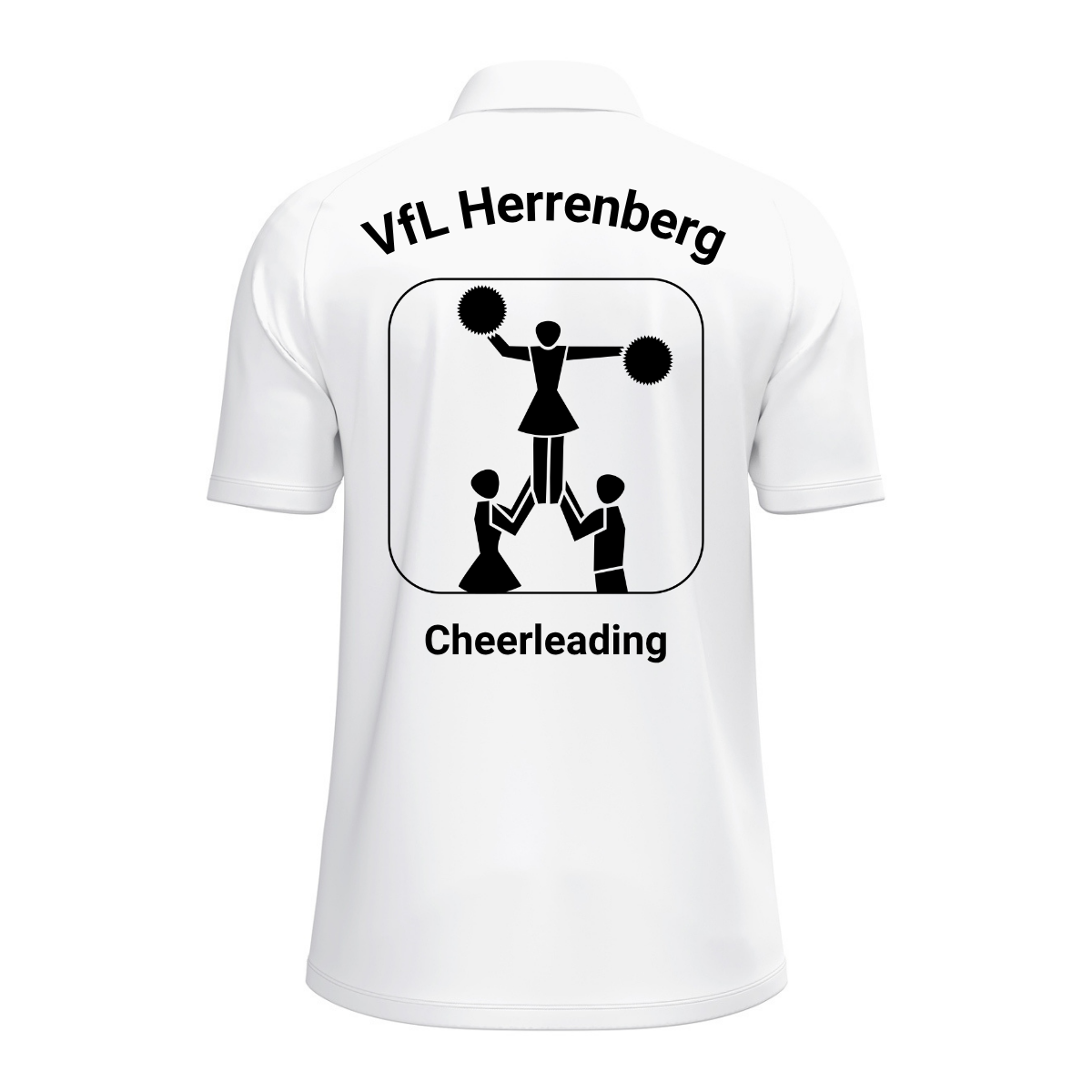 JAKO Poloshirt One Weiß (inkl. Bedruckung) - VfL Herrenberg Cheerleading