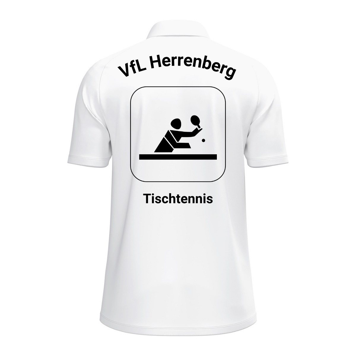 JAKO Poloshirt One Weiß (inkl. Bedruckung) - VfL Herrenberg Tischtennis