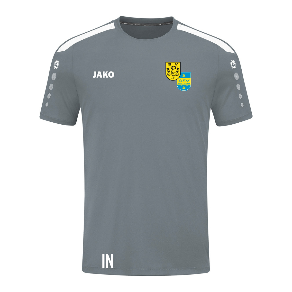 JAKO Trikot Power steingrau (inkl. Bedruckung) - SG Poltringen/Pfäffingen