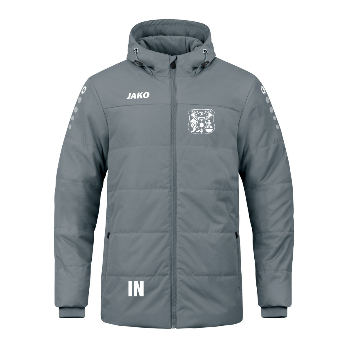 JAKO Coachjacke One mit Kapuze Grau (inkl. Bedruckung) - SGM Heckengäu