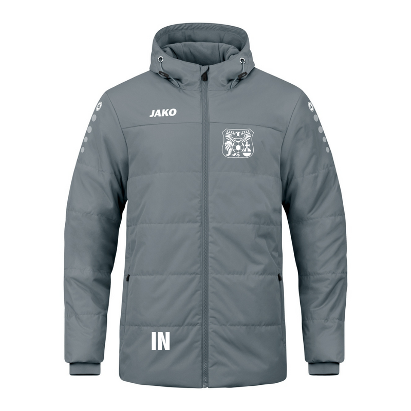 JAKO Coachjacke One mit Kapuze Grau (inkl. Bedruckung) - SGM Heckengäu