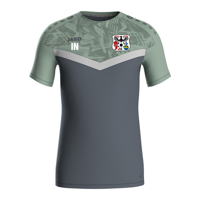 JAKO T-Shirt Iconic anthra light/mintgrün/soft grey (inkl. Bedruckung) - SGM Heckengäu Trainer