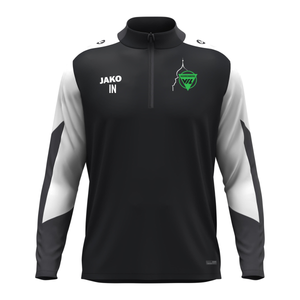 JAKO ZipTop Dynamic schwarz/weiß (inkl. Bedruckung) VfL Herrenberg